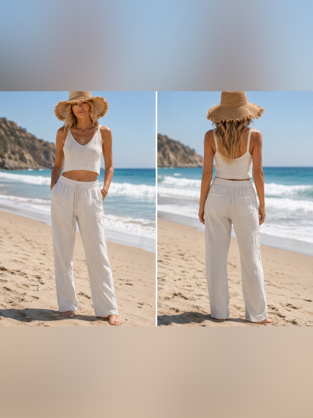 Soma Linen Blend Pants $79 MSRP